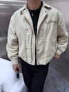 Oversize Crop Kot Mont Bej