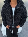 Oversize Şişme Mont Siyah