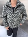 Zebra Desen Kürk Ceket