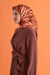 Armine Jakarlı İpek Eşarp 9607D 02