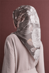 Armine Jakarlı İpek Eşarp 9608D 09