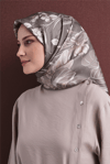 Armine Jakarlı İpek Eşarp 9608D 09