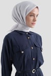 Armine Sura Saf İpek Eşarp Beyaz