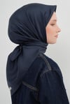 Armine Twill Eşarp Lacivert
