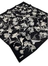 Desenli Saf Ipek Twill Eşarp 9342- 36