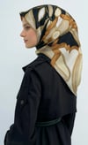 Saf İpek Twill Eşarp 9531D 01