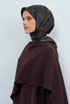 Saf İpek Twill Eşarp 9540D 04