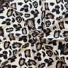 Sisley Sura Saf İpek Eşarp Kahverengi Leopar Desen 2034