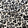 Sisley Sura Saf İpek Eşarp Lacivert Leopar Desen 2034