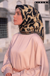 Sisley Twill Saf İpek Eşarp Siyah Geometrik Desen 2023