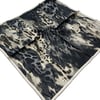 Sisley Twill Saf İpek Eşarp Siyah Leopar Desen 2027