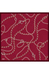 Sura İpek Eşarp 9346-32 Kırmızı Karışık Desen