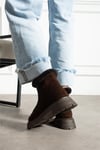 Kadın Bot & Bootie Süet Kahverengi Orta Topuklu Casual/Günlük Soğuk Havaya Dayanıklı