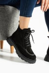 Kadın Bot & Bootie Süet Siyah Belirtilmemiş Belirtilmemiş