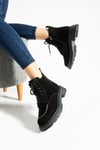 Kadın Bot & Bootie Süet Siyah Belirtilmemiş Belirtilmemiş
