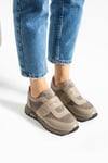 Kadın Sneaker Hakiki Deri Vizon Kısa Topuklu Casual/Günlük