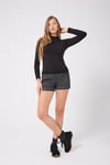 Kadın Sneaker Süet Siyah Kısa Topuklu Casual/Günlük Dokuma