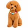 DolcePets Çiçek Desenli Kolye/Mavi