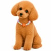 DolcePets Çiçek Desenli Kolye/Turuncu