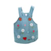 DolcePets Flower Tasmalı Kot Ceket