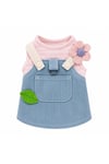 DolcePets Flower Tasmalı Kot Elbise
