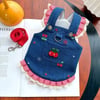 DolcePets Kiraz Desenli Kot Elbise