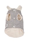 Kedi Köpek Kıyafeti & Elbisesi Köpek Yeleği Puffer Vest Gri