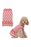 Kedi Köpek Kıyafeti & Elbisesi Pembe Kalpli Elbise Heart Dress