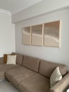 Ocean Brown Dokulu Tablo 3'lü Set