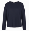 Basic Oversize Triko Sweat Lacivert