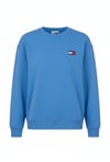 Kadın Basic Şardonlu Sweatshirt Mavi