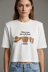Nakış Detaylı T-shirt Ekru