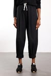 Siyah Duble Paça Barrel Pantolon 51270