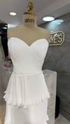 FIRFIRLI KAT KAT STRAPLEZ ŞİFON