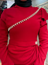 İNCİ VE TAŞ DETAYLI KREP