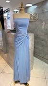 STRAPLEZ SİMLİ BELİ DÜĞÜM DETAYLI