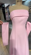 ZİNCİR DESENLİ STRAPLEZ TAKMA KOL KREP