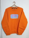 Bisiklet Yaka Oversize Salaş Pamuklu Şardonlu Sweatshirt