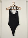 Boyundan Bağlamalı Çift Askılı Dantelli Atlet Çıtçıtlı Bodysuit
