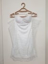 Boyundan Bağlamalı Uzun Kol Straplez Tül Mini Elbise