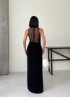 Degaje Dantelli Yaka Uzun Balık Elbise