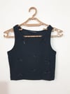 Fitilli Fiyonklu Askılı Crop Atlet Bluz