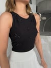 Fitilli Fiyonklu Askılı Crop Atlet Bluz
