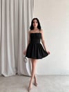 İnce Askılı Mini Balon Elbise