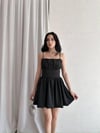 İnce Askılı Mini Balon Elbise