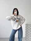 Kapüşonlu Oversize Ayıcık Baskılı Sweatshirt