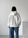 Kapüşonlu Oversize Ayıcık Baskılı Sweatshirt