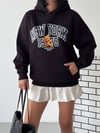 Kapüşonlu Oversize Ayıcık Baskılı Sweatshirt