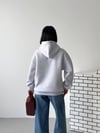 Kapüşonlu Oversize Ayıcık Baskılı Sweatshirt