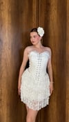 Korse Büstiyer Dantelli Şortlu Mini Etek İkili Takım